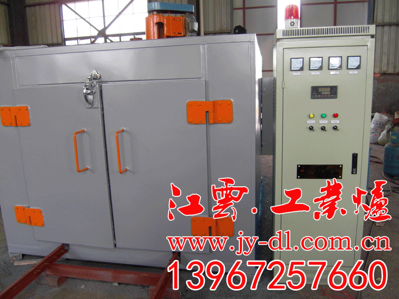 Trolley type hot air circulation furnace