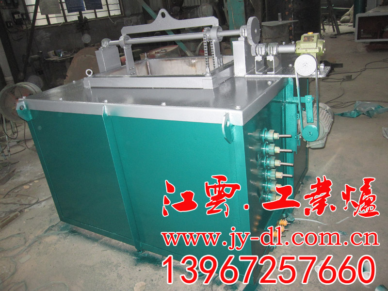Drum type liquid bluing and blackening furnace