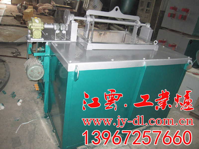 Drum type liquid nitrate tempering bluing furnace
